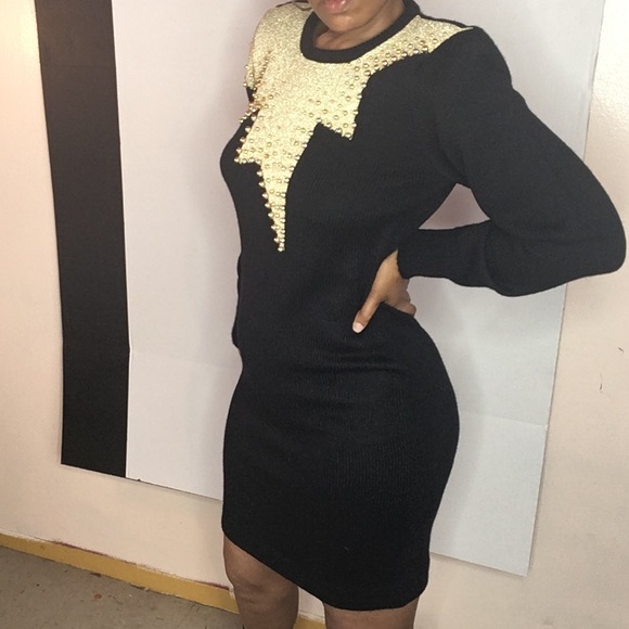 80s sweater dress